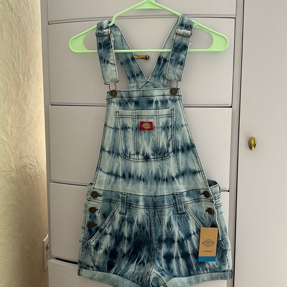 Dickies Tie Dye Short Overall size small nwt